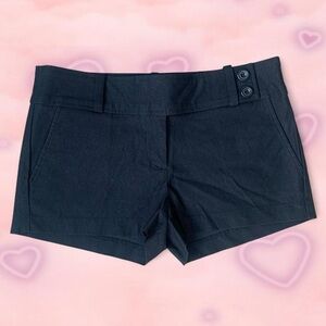 Vintage inspired y2k black mini shorts